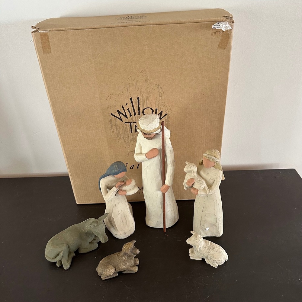 Willow Tree Nativity Set 6-Piece Hand-Painted Figures by Susan Lordi 26005 Box